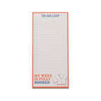 Bloc-notes My Week Is Fully Booked