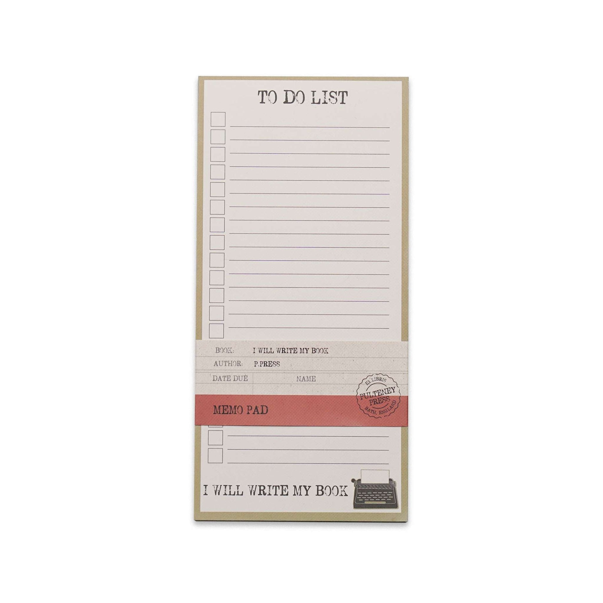 Bloc-notes I Will Write My Book