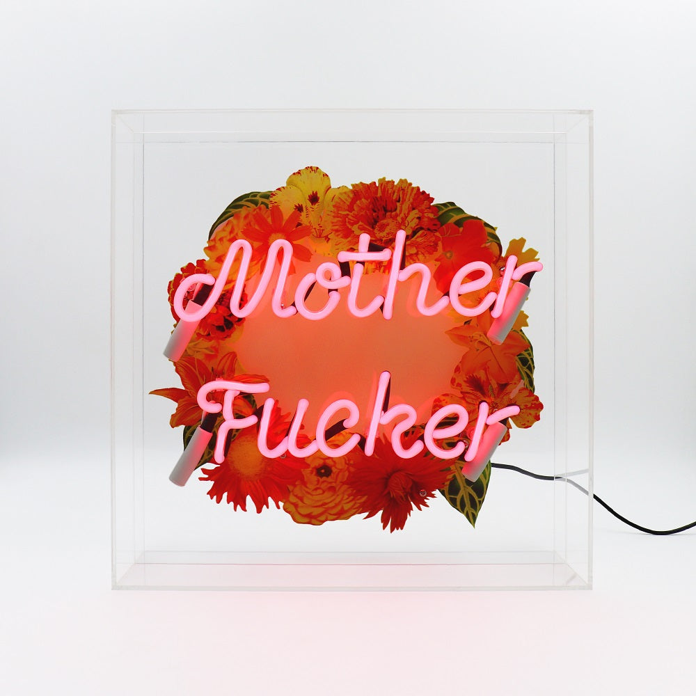 'Mother F*cker' Large Glass Neon Sign