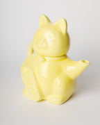 Théière Chat Chanceux Jaune