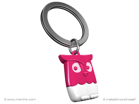 Porte Clés Hibou Rose Meta[l]morphose – vue principale officielle