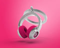 Porte clés Casque Rose Meta[l]morphose