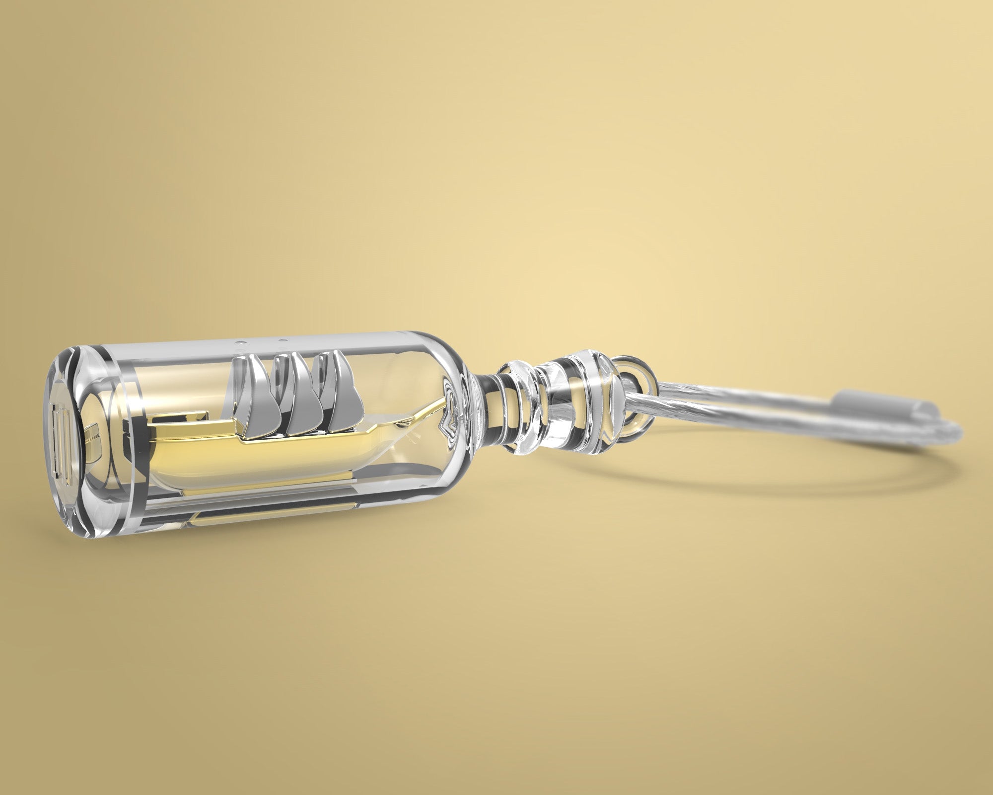 Oggetto regalo di design – Porte clés Bateau dans une Bouteille Meta[l]morphose | Boutique d'objets cadeaux designs 