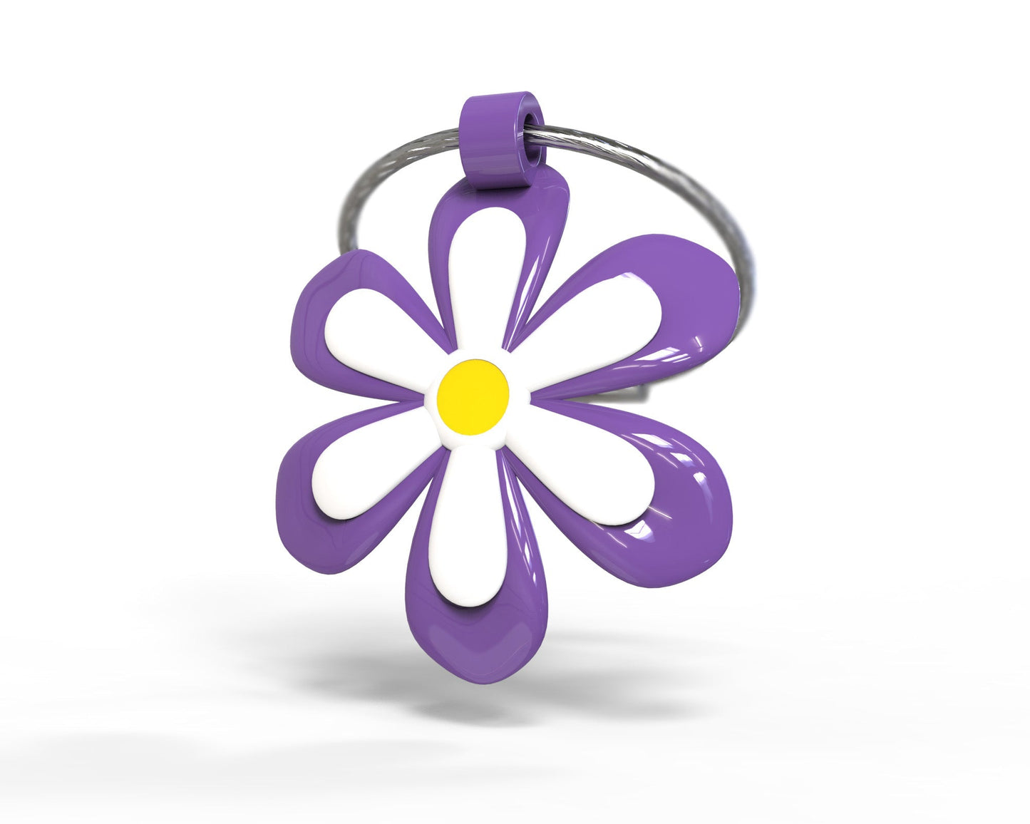 Purple flower key