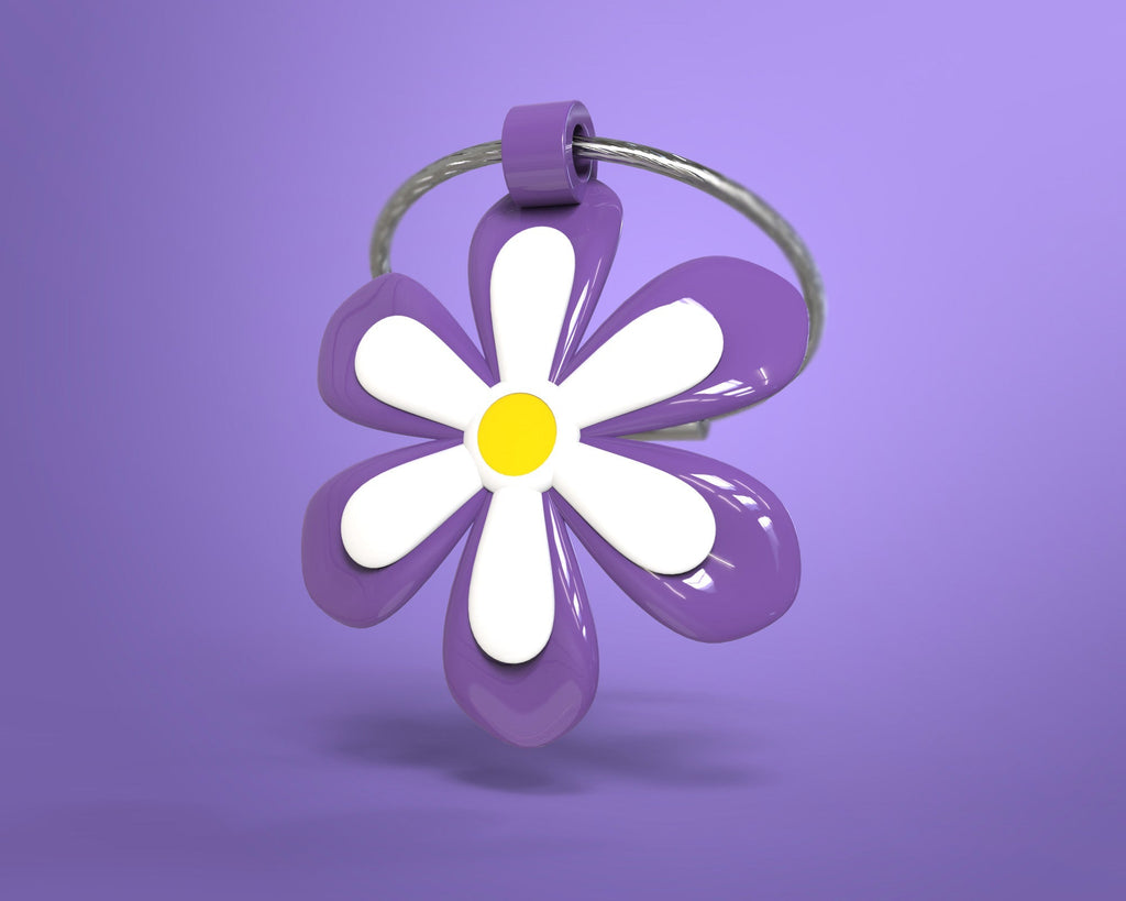 Porte clés Fleur Violette | Designproducten en originele cadeaus