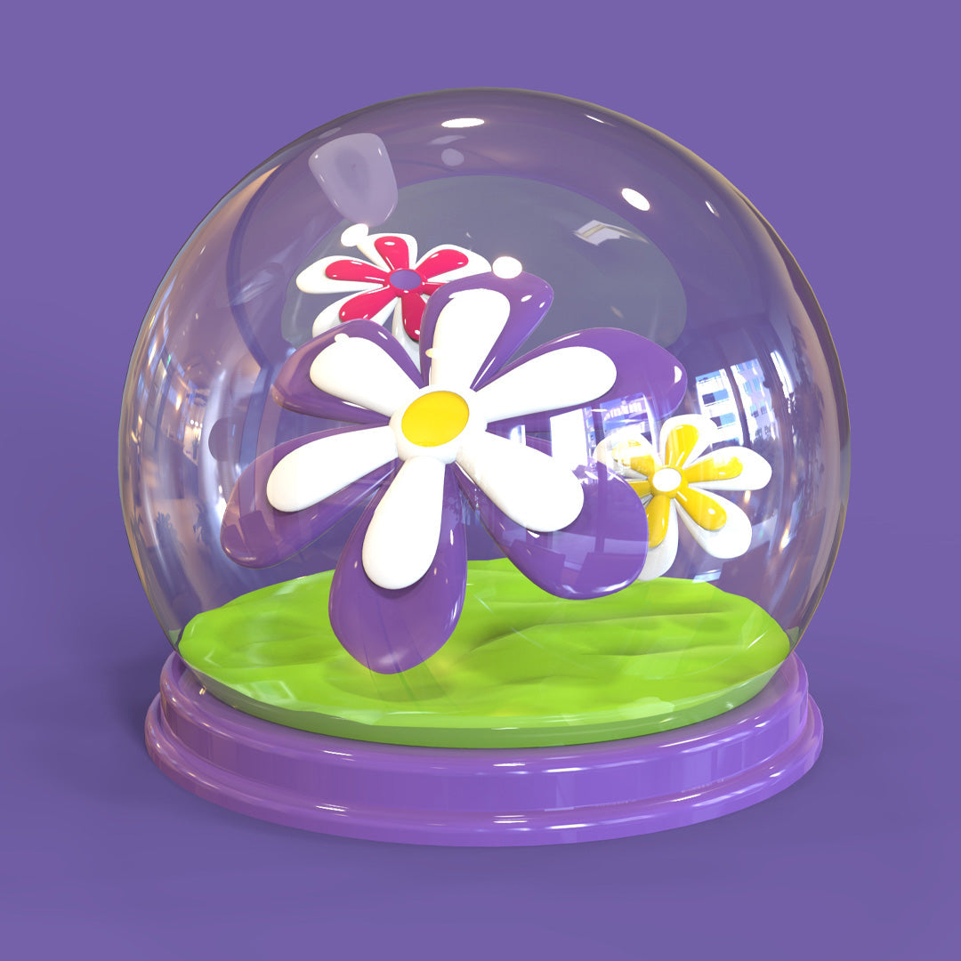 Porte clés Fleur Violette | Designproducten en originele cadeaus