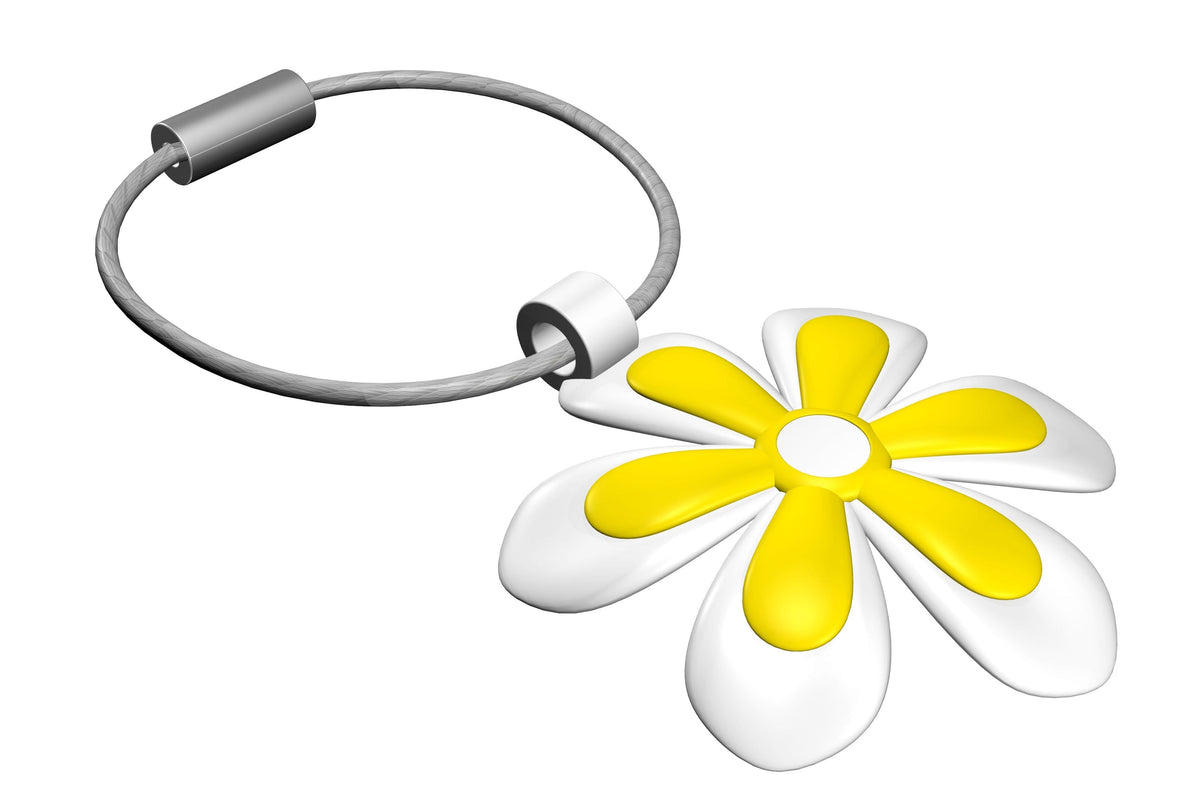 Porte clés Fleur Jaune – vue produit 3