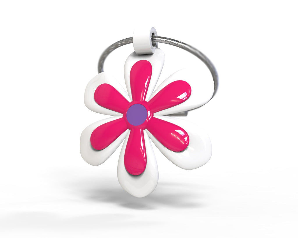 Porte clés Fleur Rose – vue produit 2
