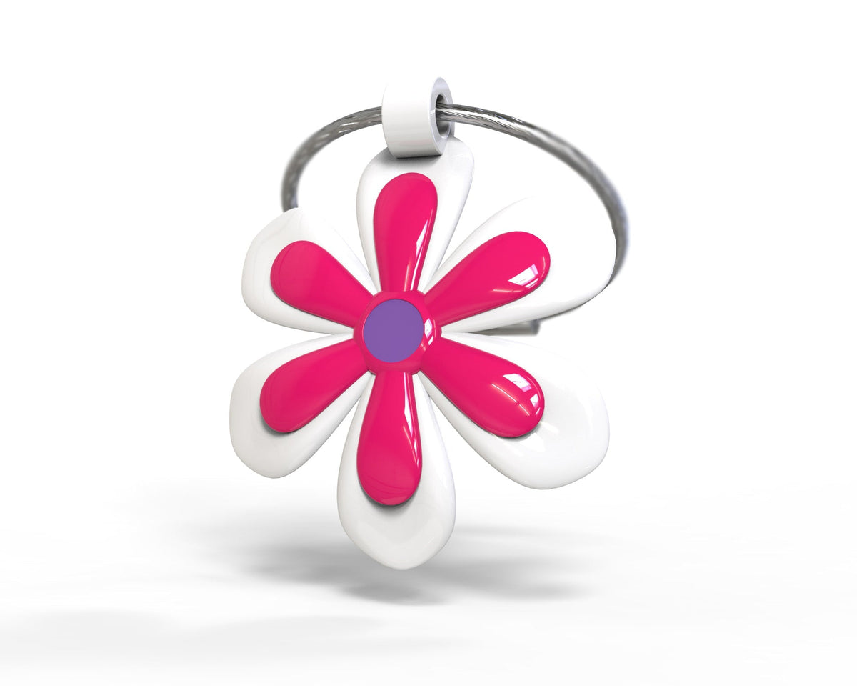 Porte clés Fleur Rose – vue produit 2