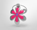 Porte clés Fleur Argentée – vue principale
