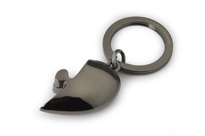 porte cles duo de coeur or et noir metalmorphose