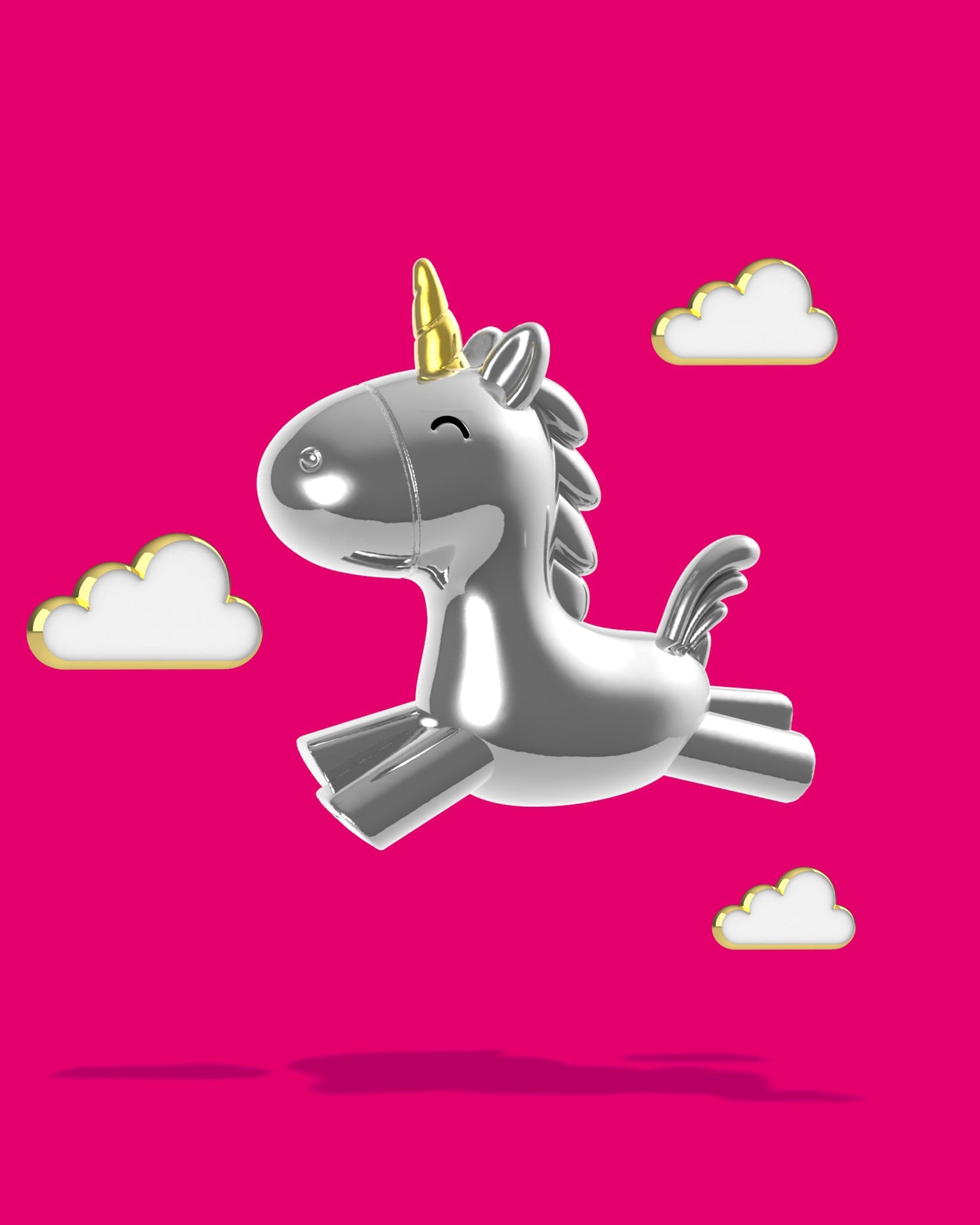 Glückliche Einhornschlüssel