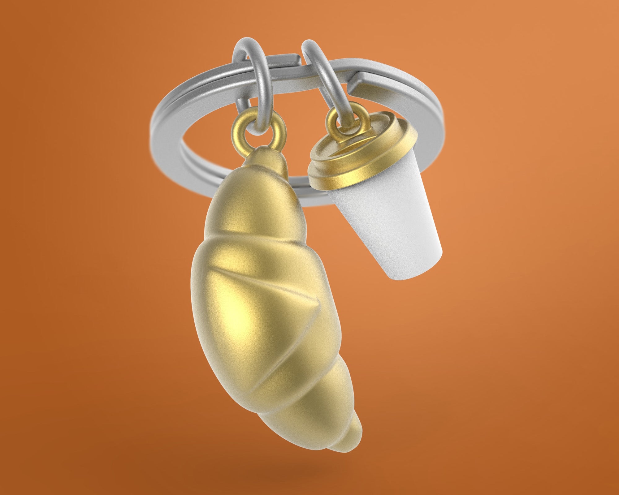 Oggetto regalo di design – Porte clés Croissant Meta[l]morphose | Boutique d'objets cadeaux designs 