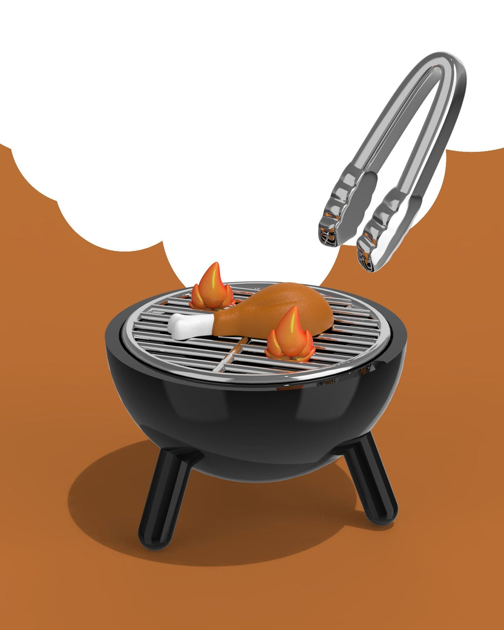 Porte clés BBQ Poulet | Design-lahjat ja sisustustuotteet