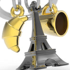Porte Clés Tour Eiffel Noire Meta[l]morphose – vue officielle 5