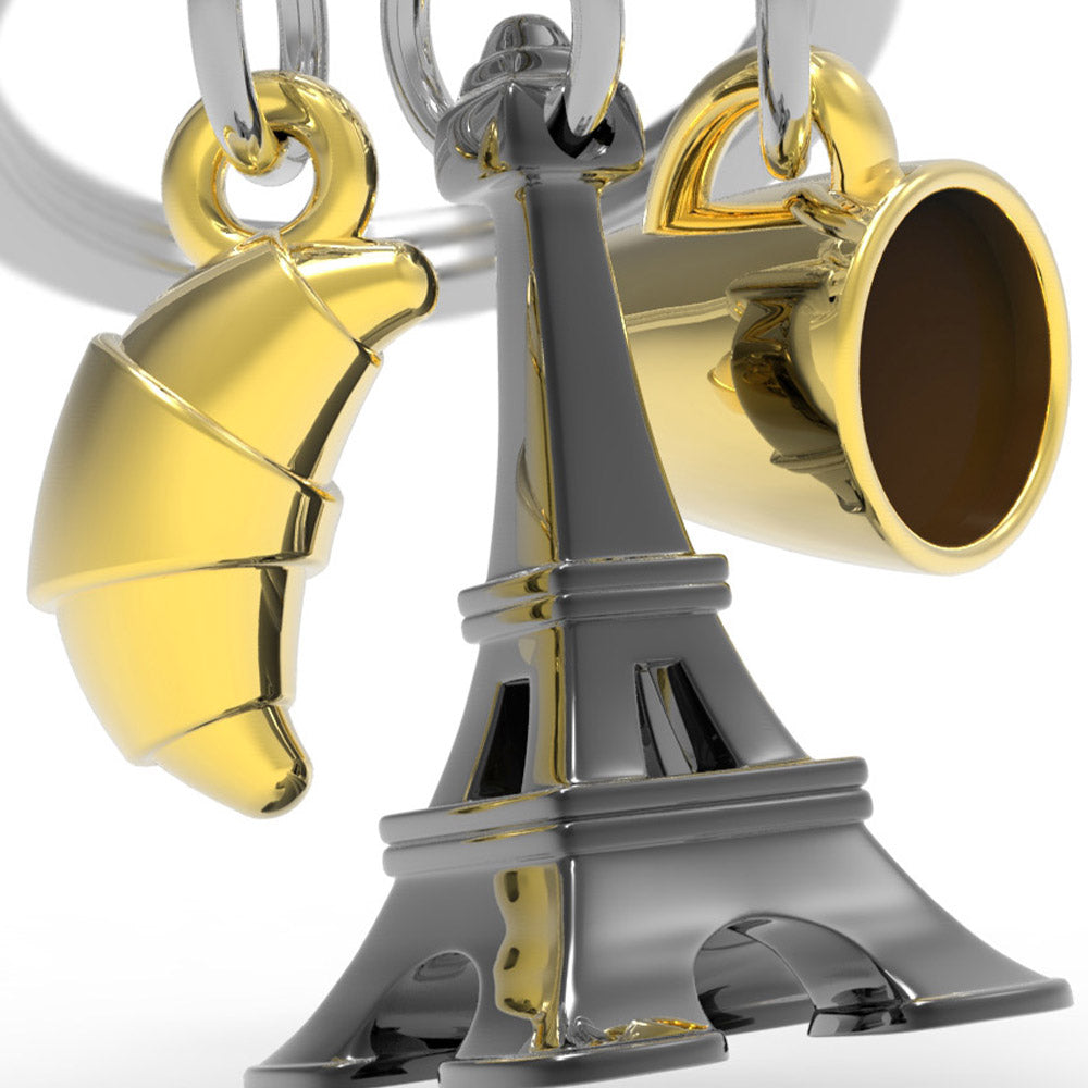 Porte Clés Tour Eiffel Noire Meta[l]morphose – vue officielle 5