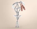Porte clés Danseuse Etoile Meta[l]morphose