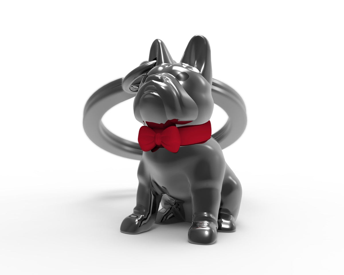 Porte Clés Bouledogue Noir