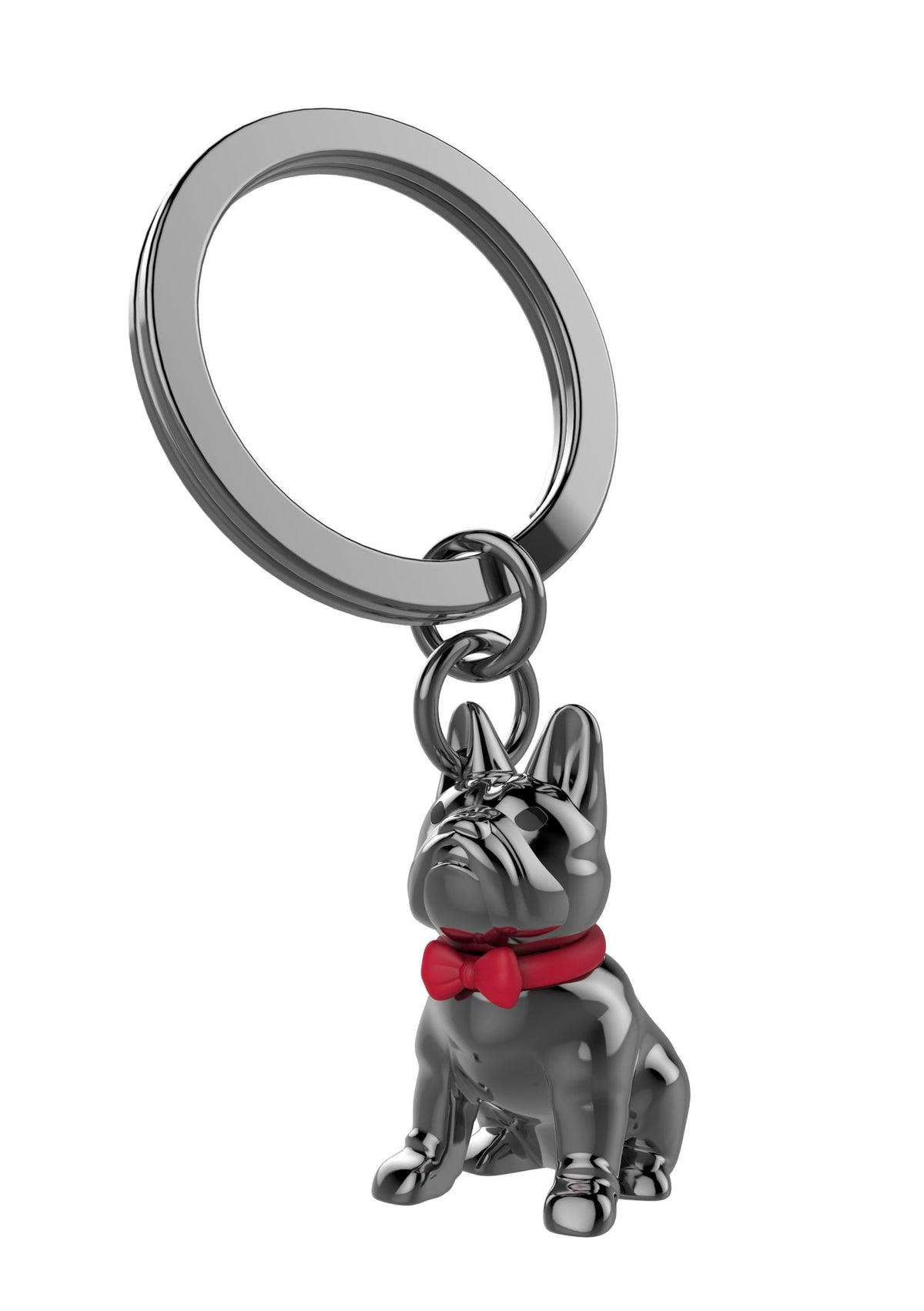 Porte Clés Bouledogue Noir