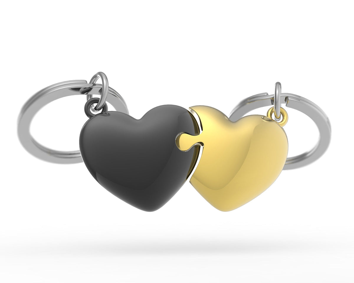 Porte Clés Couple de Cœurs