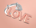 Porte clés Love Ballon Gonflable Rose Meta[l]morphose