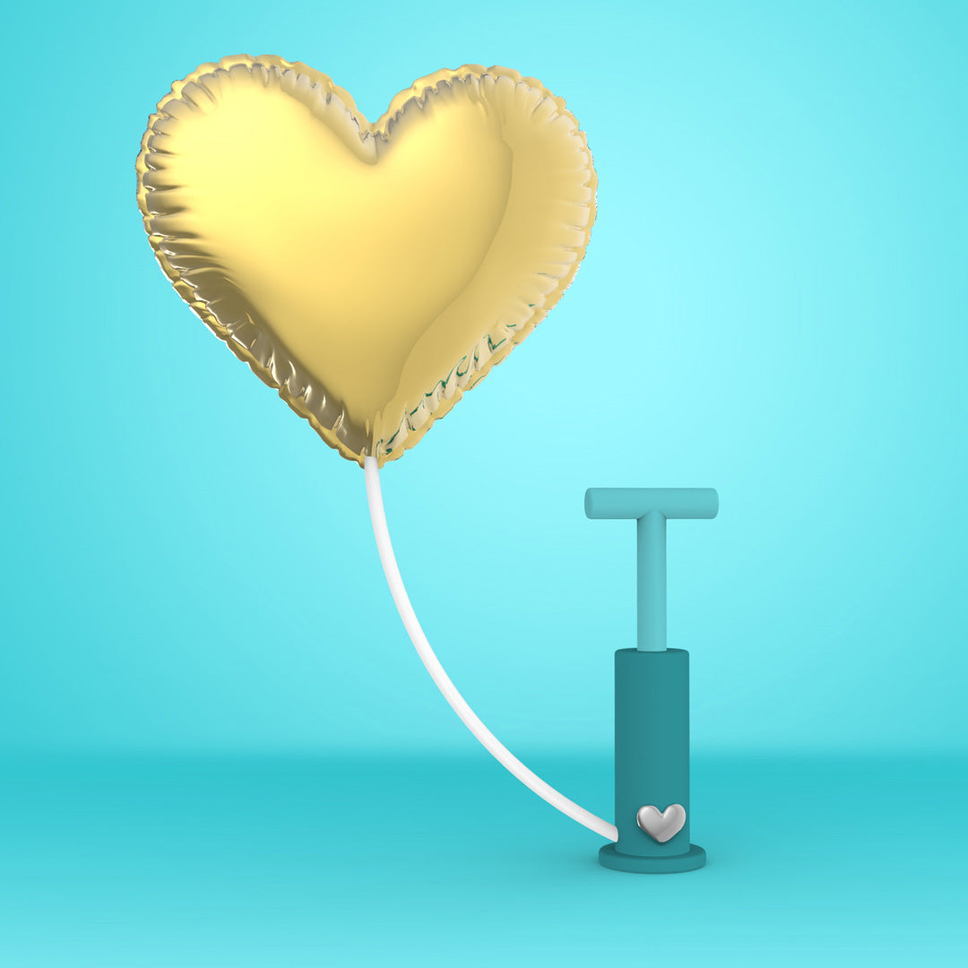 porte cles ballon coeur