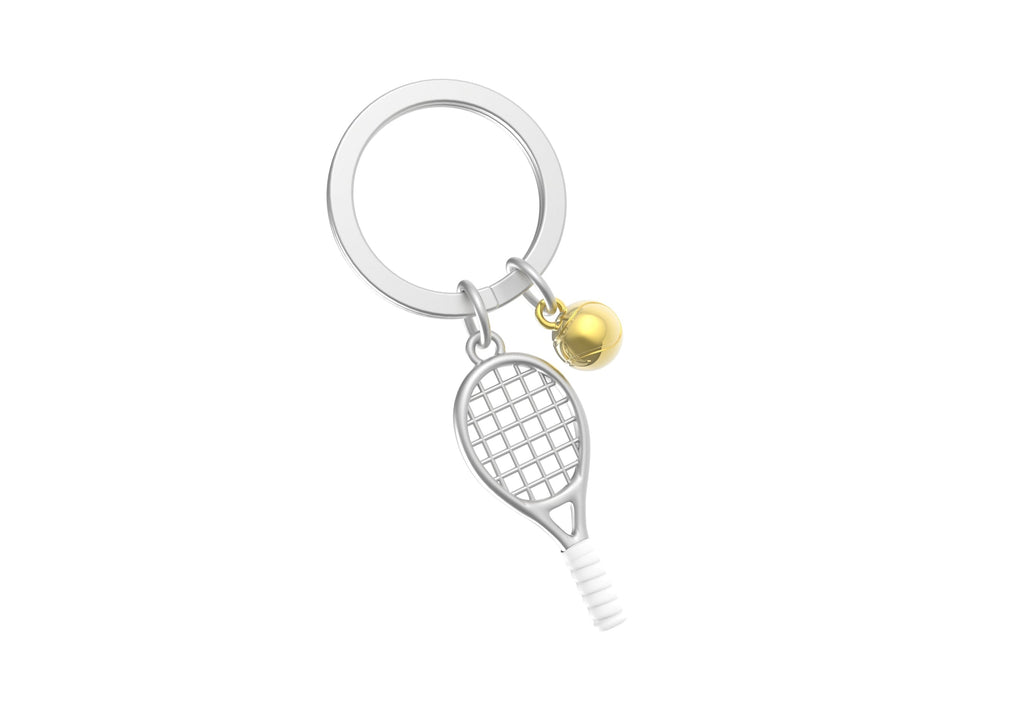 Porte clés Tennis Argenté | Oggetti di design e regali originali
