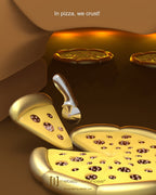 Pizza-Schlüsselanhänger