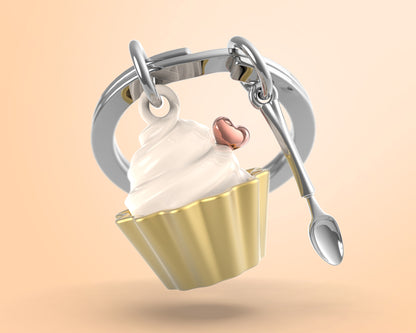 Cupcake key ring