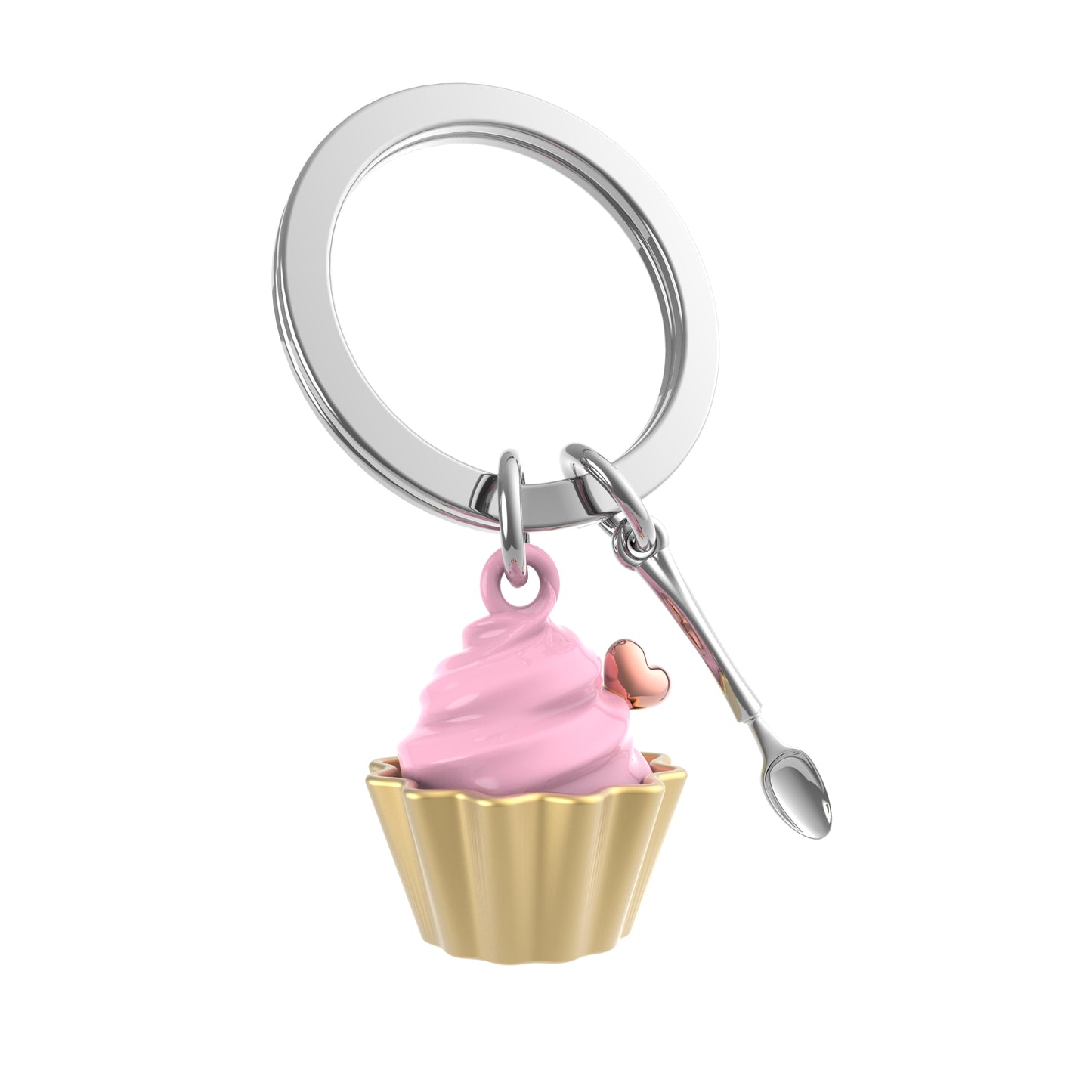 Porte clés Cupcake Rose