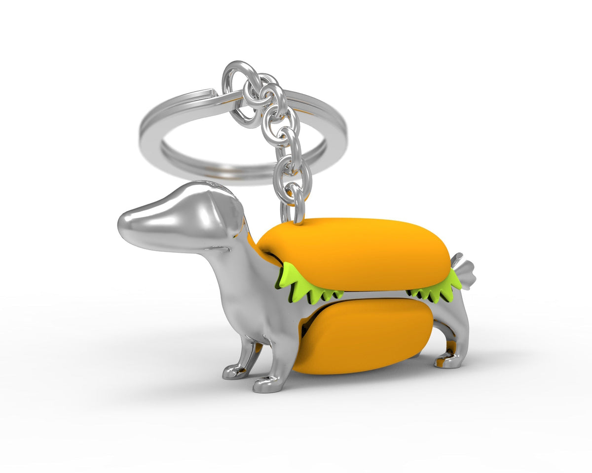 Porte clés Chien Hot Dog | Designproducten en originele cadeaus