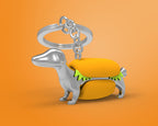 Porte clés Chien Hot Dog Meta[l]morphose