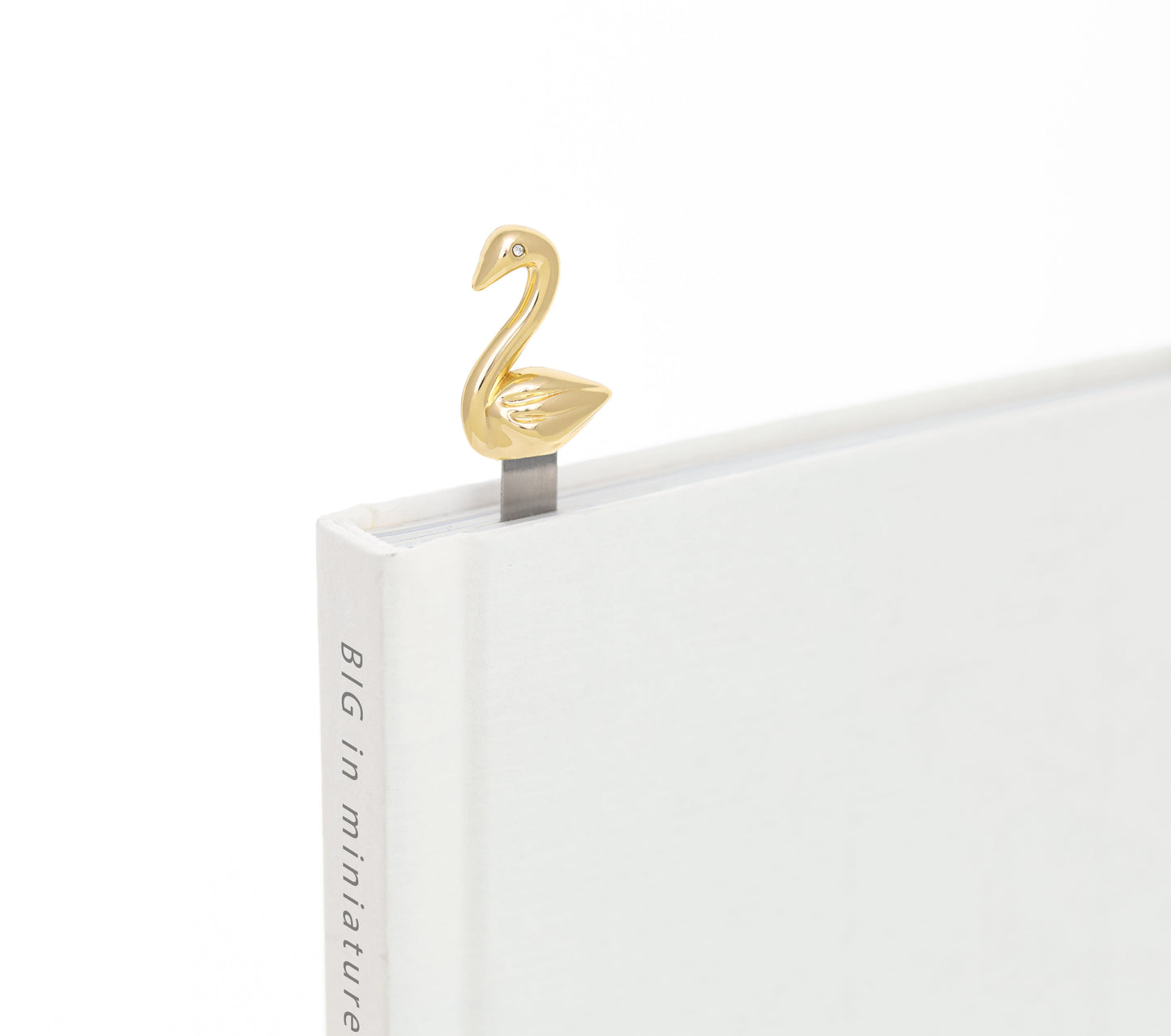 Marque Page Cygne Doré Meta[l]morphose | Boutique d'objets cadeaux designs 