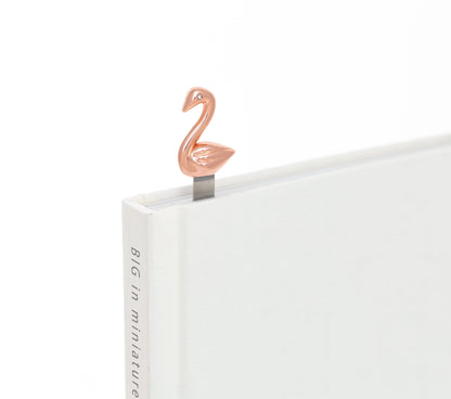 Marque Page Cygne Or Rose Meta[l]morphose | Boutique d'objets cadeaux designs 