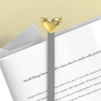 marque page coeur aile dore metalmorphose