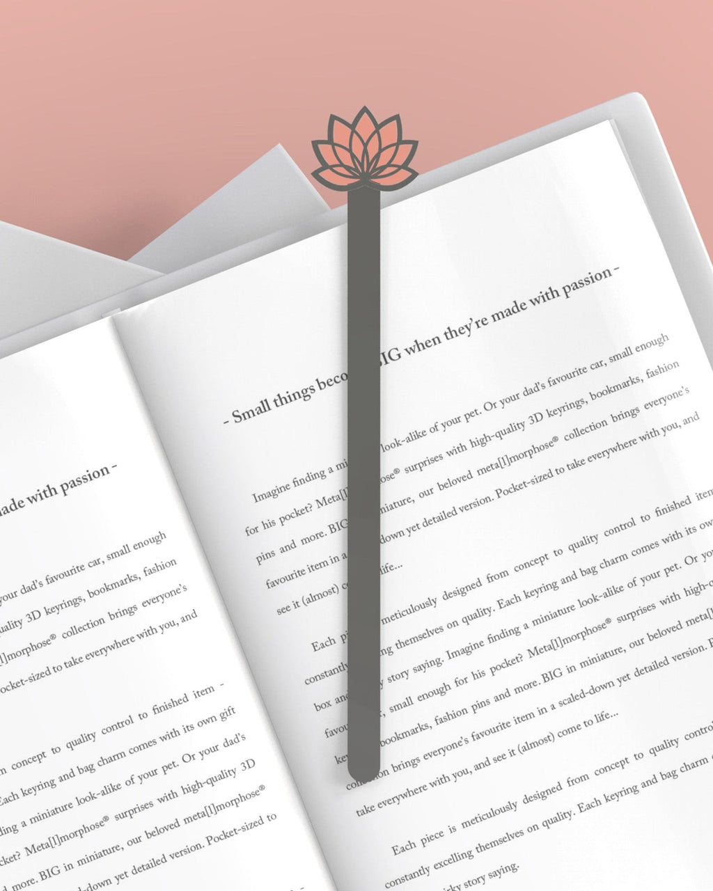 Marque Page Lotus Rose | Designproducten en originele cadeaus