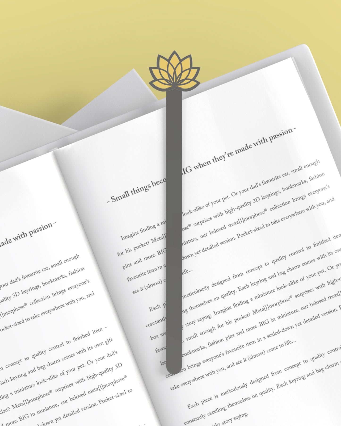 Golden Lotus Bookmark