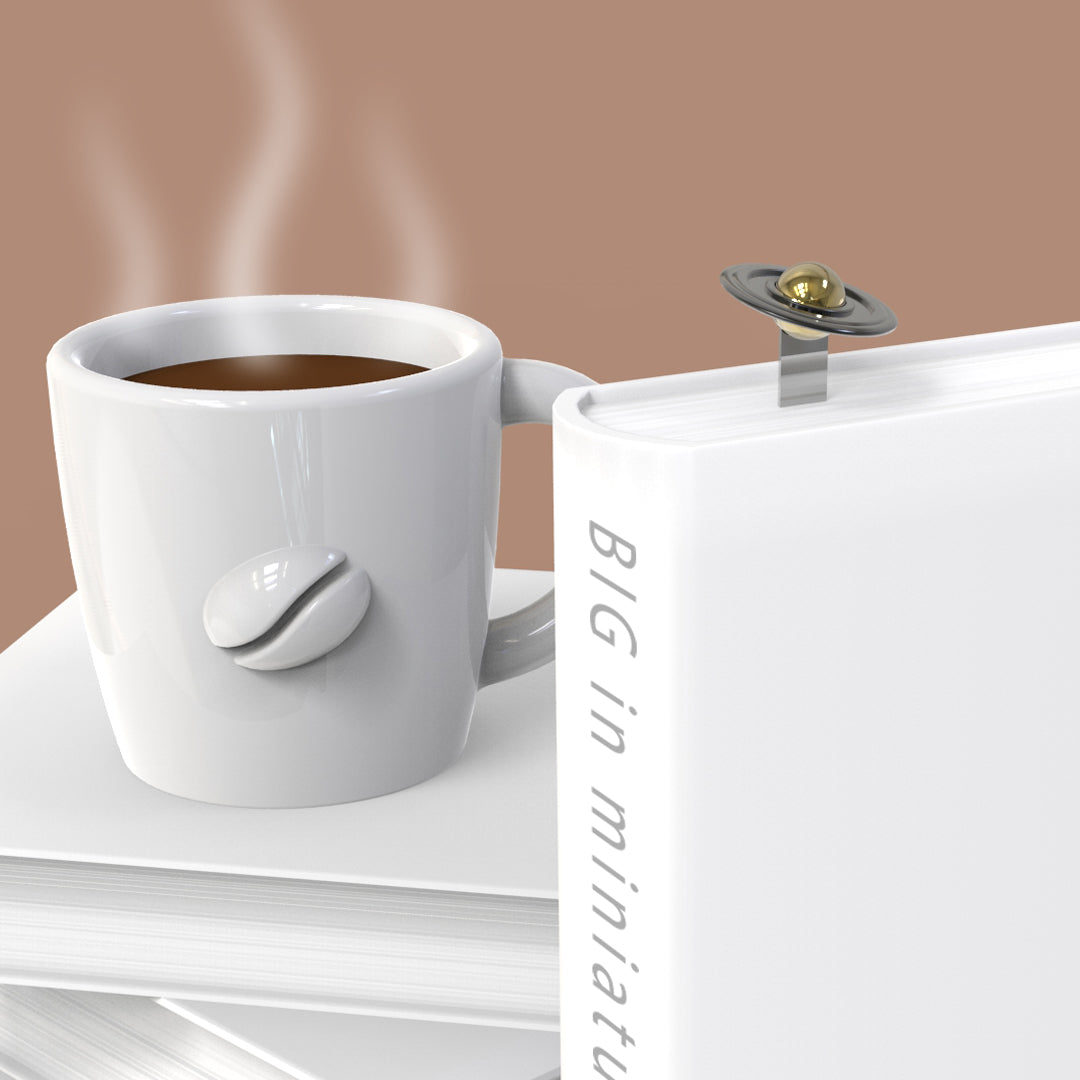 Metalmorphose Portachiavi Tazza Da Caffè Con Cuore E Cucchiaio – Miniatura In Acciaio Inox – Colore Bianco E Marrone – Regalo Originale - 6