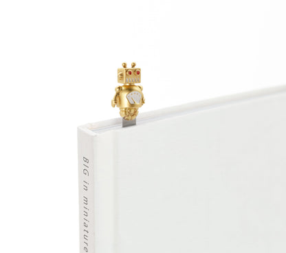 Marque Page Robot Doré Meta[l]morphose | Boutique d'objets cadeaux designs 