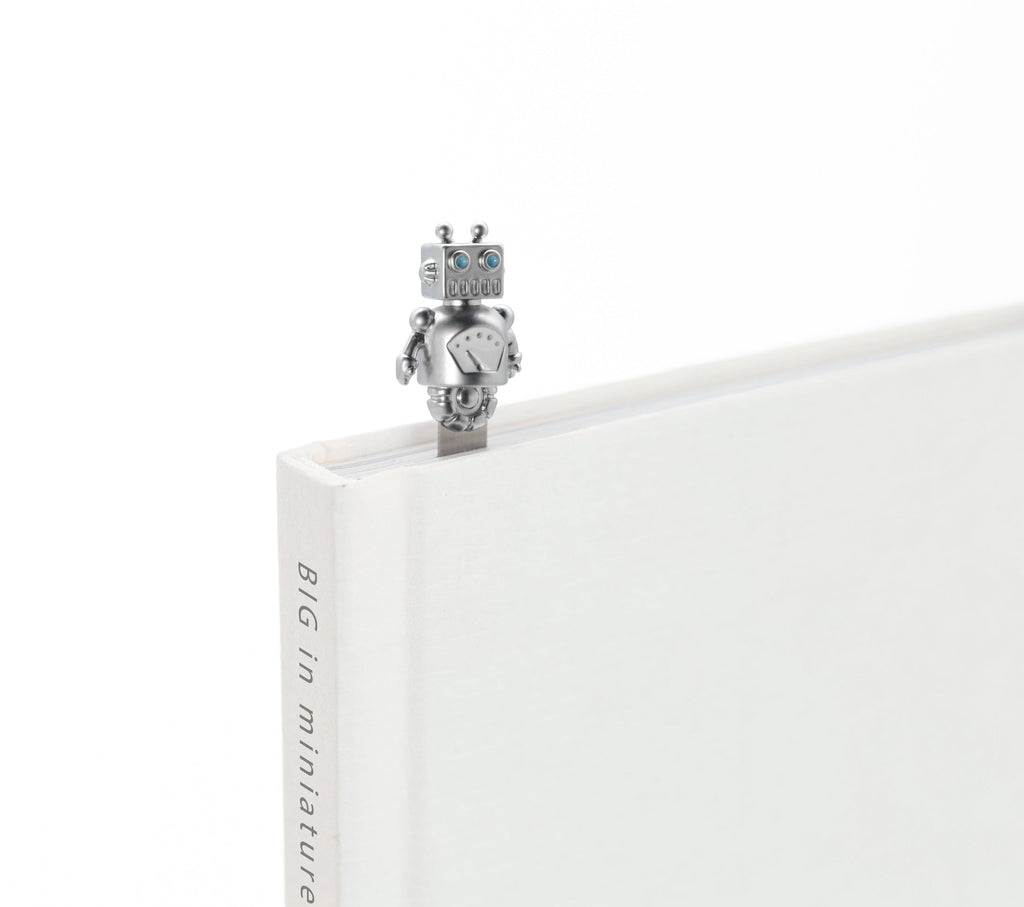 Marque Page Robot Argenté