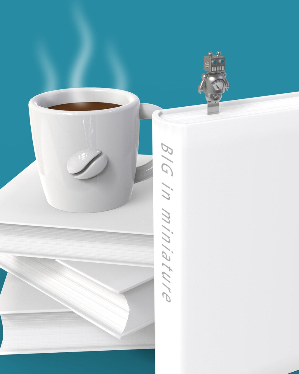 Marque Page Robot Argenté