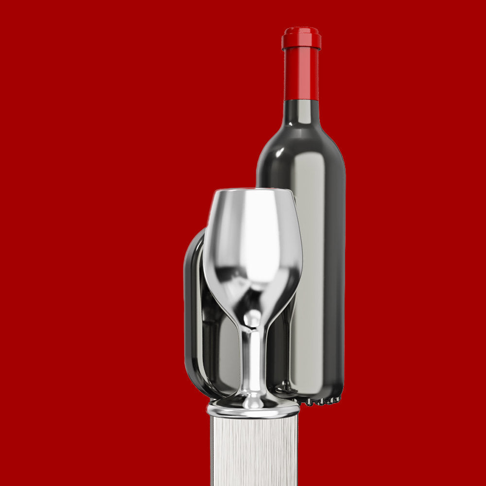 Marque-page Bouteille de Vin et Verre Meta[l]morphose – vue principale