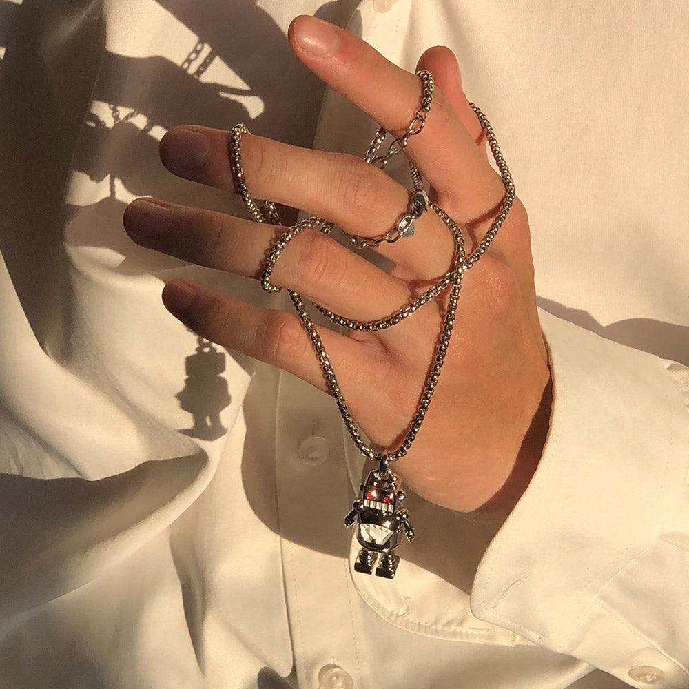 Collier Robot Meta[l]morphose – vue 4