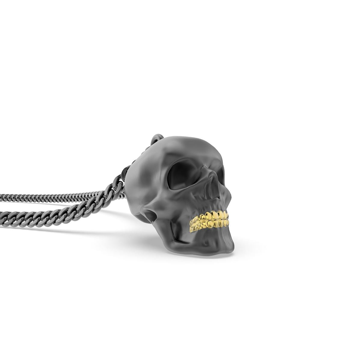 Collier Crâne Meta[l]morphose – détail produit