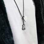 Collier Guitare et Médiator Meta[l]morphose – vue principale