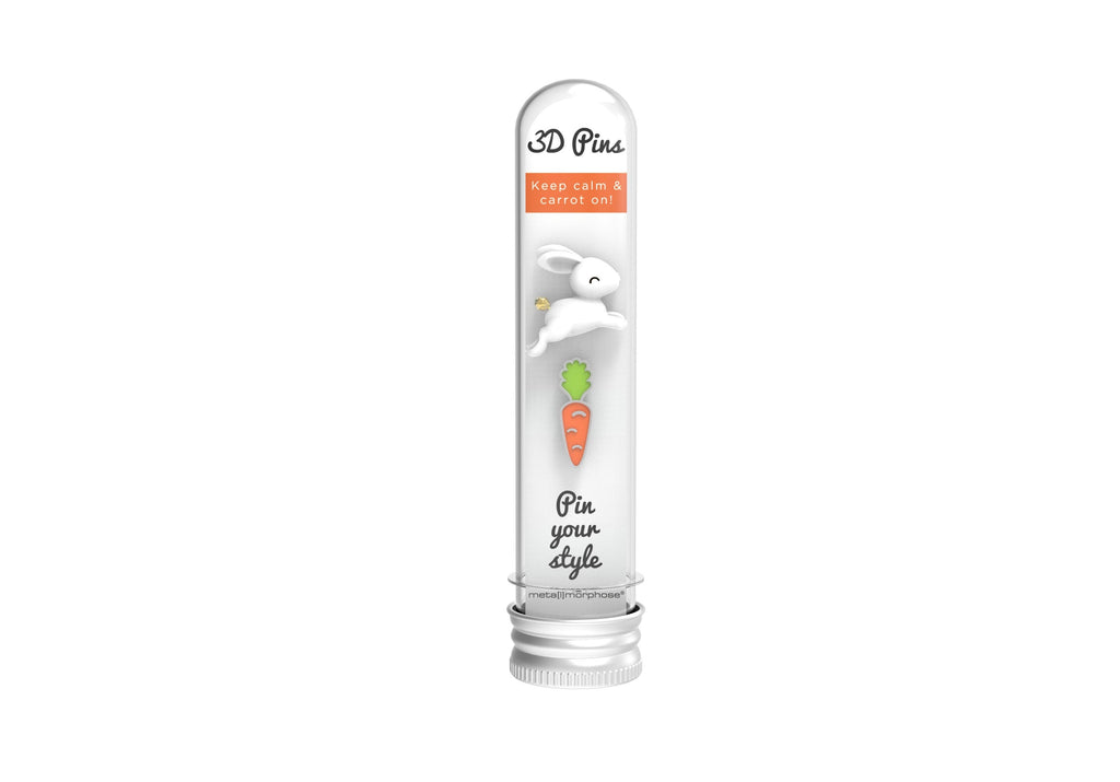 Rabbit and Carrot Pin