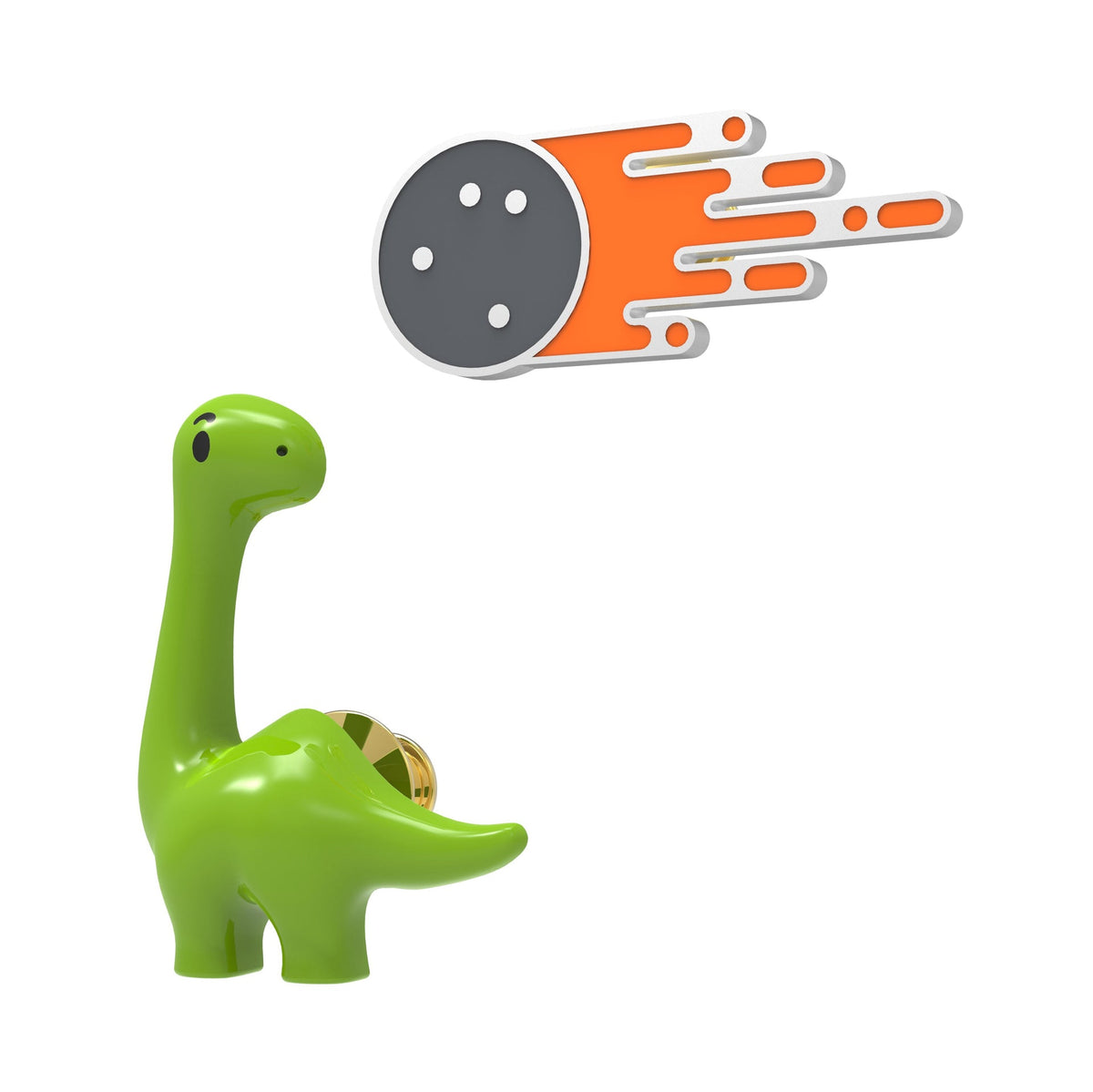 Perno di dinosauro e asteroide