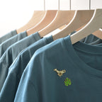 Spilla con foglie leopardate e tropicali