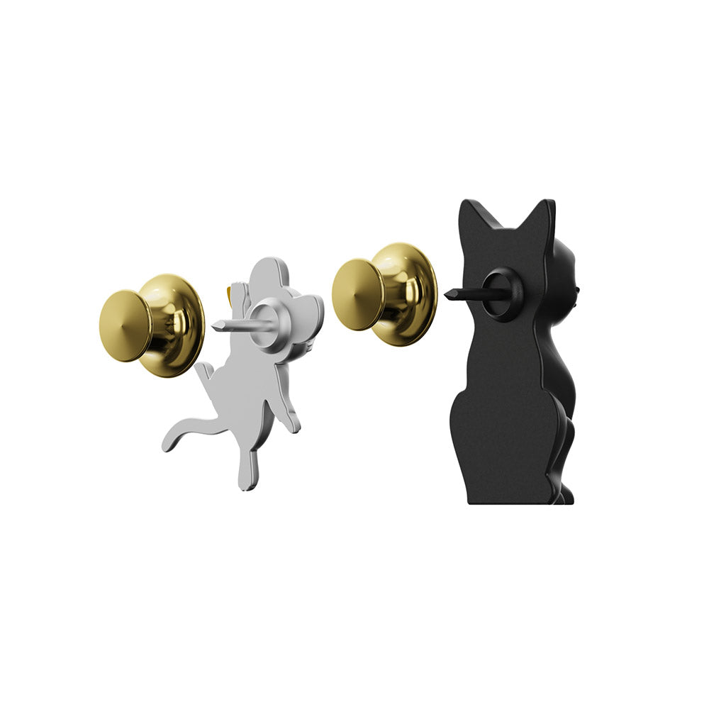 Pin's Chat et Souris Meta[l]morphose – vue produit