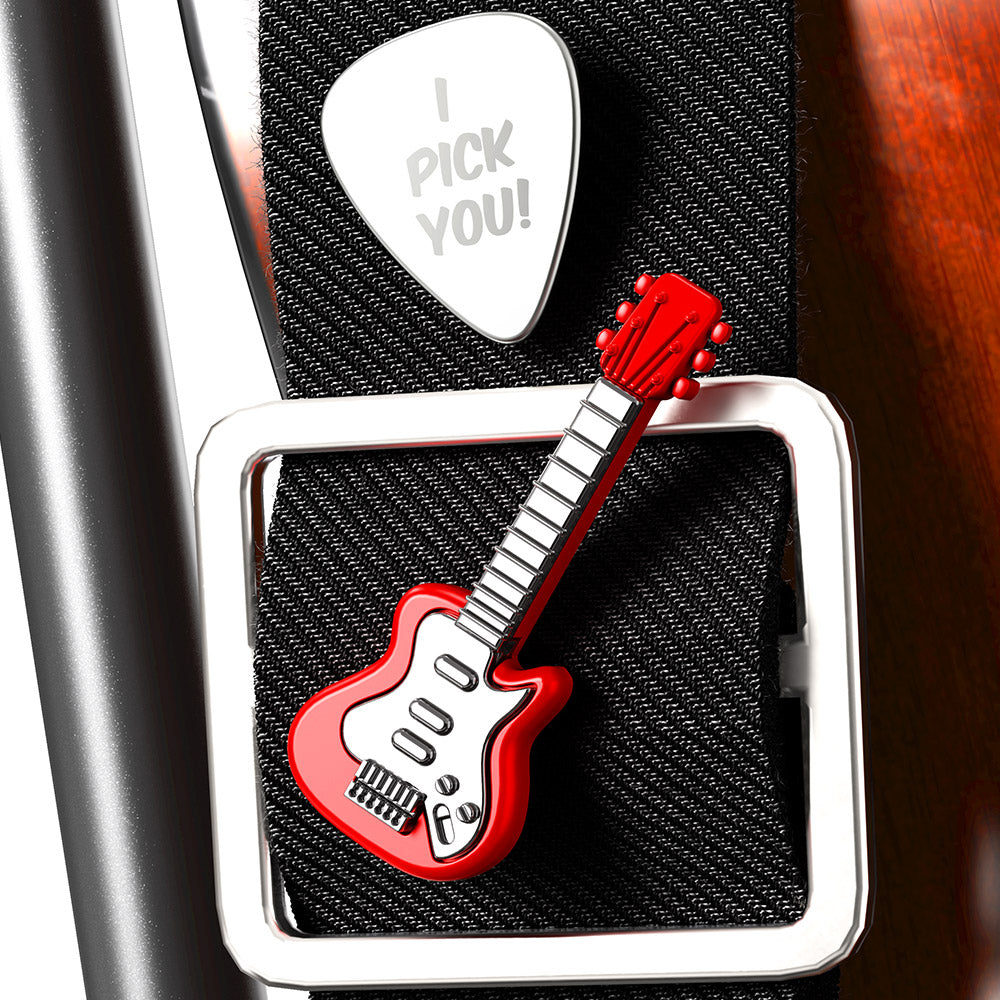 Pin's Guitare Rock et Médiator Meta[l]morphose – vue 3